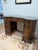 Vintage Kidney Shaped Double Pedestal Mahogany Desk For Sale In Raleigh - Image 6 of 18