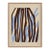 Contemporary Brown and Blue Lines Giclee Print For Sale