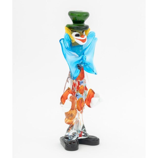 Mid 20th Century Murano Art Glass Clown Sculptures, 2 For Sale - Image 5 of 17