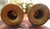 Metal Antique Ornate Brass & Etched Enamel Baroque Rococo Revival Candle Holders For Sale - Image 7 of 8