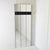 Italian Mirror Coat Rack on Three-Panel Glass and Black Lacquered Wood, 1980s For Sale - Image 6 of 11