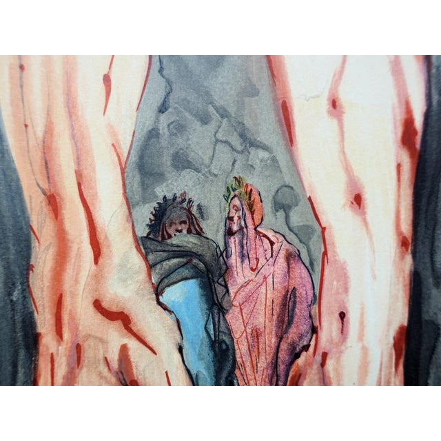 Salvador dali (1904-1989) hell 16: the rise of geryon color woodcut unsigned on bfk rives vellum 26 x 33 cm (c. 10 x 13...