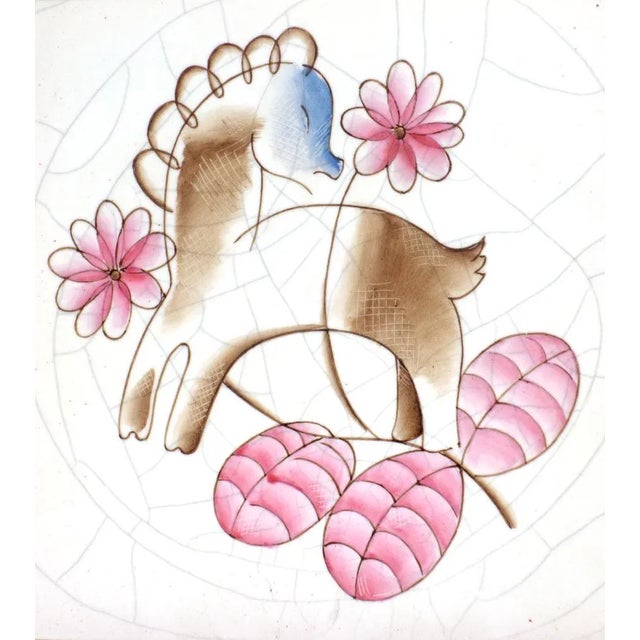 Vintage Pottery Tiles by Giovanni for Richard Ginori, Set of 2 For Sale - Image 4 of 9