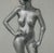 "Standing Figure" Nude in Charcoal and Color Pencil on Paper by George Wishon For Sale - Image 4 of 8