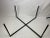 1960s 1960s Mid-Century Modern Teak and Iron X Base Side Table For Sale - Image 5 of 9