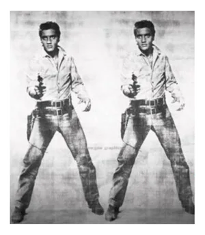 Andy Warhol, Elvis 2 Times, 1963/2022, Digital Print