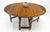 Arts & Crafts Solid Tiger Oak Oval Drop Leaf Gate Leg Dining Table Clean For Sale - Image 3 of 12
