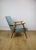 Wood Vintage Light Blue Loft Lounge Chair, 1970s For Sale - Image 7 of 10