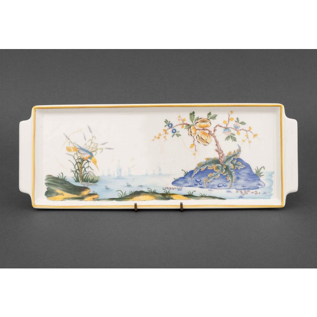 Collection of Four Gien "Caraibes" Faience Tableware Pieces For Sale - Image 10 of 11