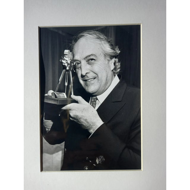 Realism 1980s Framed Original Black & White Photography of the Film Director Georges Lauthier - Universal Photo For Sale - Image 3 of 7