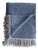 Dark Grey Belgian Linen and Wool Throw For Sale