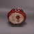1960s Oxblood Red Fluted Ceramic Vase With Gilt Elephant Head Handles and Jewel Inlays For Sale - Image 4 of 5