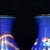 Pair of Vintage Chinese Blue Cloisonné Dragon & Phoenix Vases For Sale In Los Angeles - Image 6 of 9