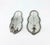 Hollywood Regency Pair of Vintage Silver-Tone Leaf Mirrored Wall Candle Sconces For Sale - Image 3 of 12