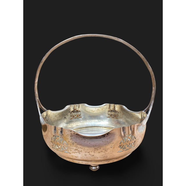 Art Deco Regency Silver-Plated Metal Centerpiece, 1920s For Sale - Image 4 of 7