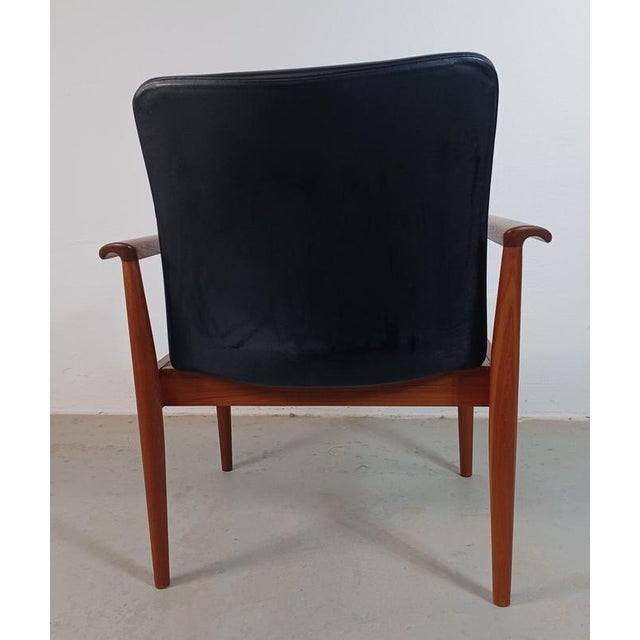 Wood Finn Juhl Set of Two Fully Restored Armchairs Including Custom Upholstery Cado For Sale - Image 7 of 14