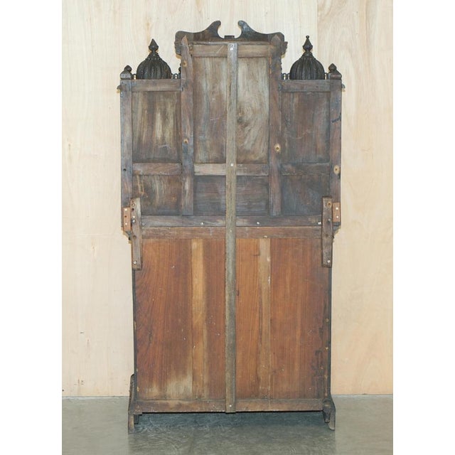 Ornately Hand Carved Burmese Temple Cabinet, 1860s For Sale - Image 16 of 18