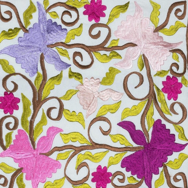 New Hand-Embroidered 100% Cotton Cushion Cover – Authentic Uzbek Textile Art Bring a touch of Central Asian heritage to...