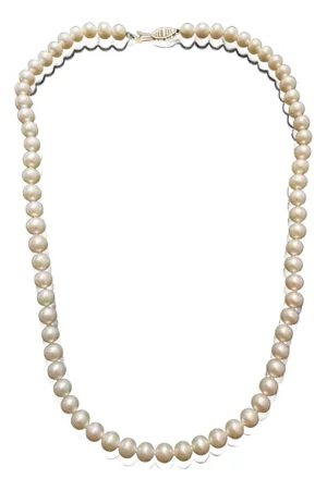 Akoya Pearl Necklace in 14k With Pink Undertones
