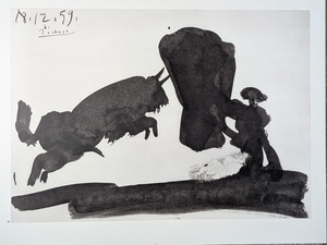 Pablo Picasso, Corrida Scene, Photogravure, 1961