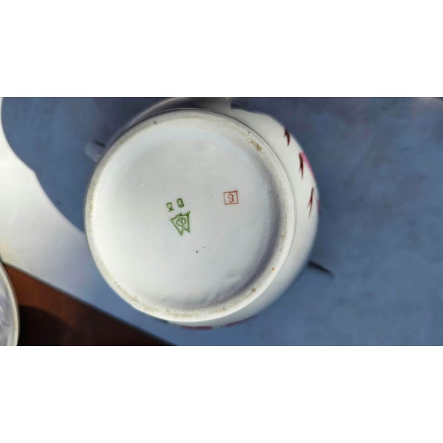 White Vintage Porcelain Coffee Set from Riga Porcelain Factory, 1960s, Set of 10 For Sale - Image 8 of 9