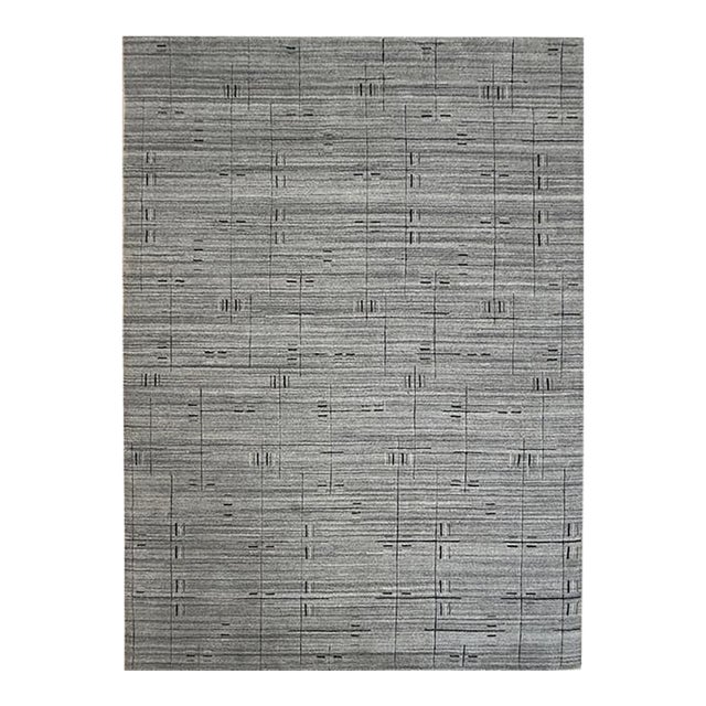 Wool Pile Handloom Modern Design Rug. 8' X 10' For Sale