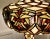 A Large Tiffany Style Stained Glass Table Lamp and Shade A very unusual and stunning piece, the lamp and the shade are...