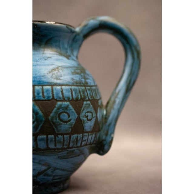 Glazed Earthenware Pitcher by Jérôme Massier Fils / Alain Maunier, Vallauris, France, 1960-1980 For Sale - Image 10 of 18