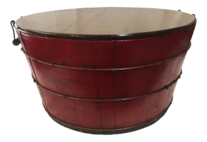 Antique Barrel Storage Box