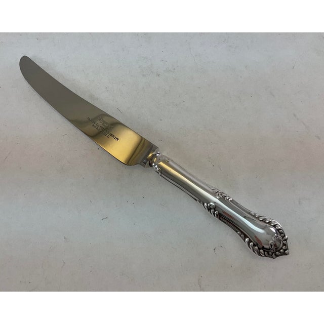 1980s 1908s Silver Plated Dessert Knife, Chesterfield. For Sale - Image 5 of 13