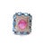 Bochic “Capri” Ruby & Topaz & Blue Topaz Ring Set In 18K Gold & Silver For Sale - Image 10 of 10