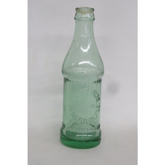 Glass Coca Cola Bottle by J S Francis Bottling Company 1920s Usa Green Glass 4493b For Sale - Image 7 of 12