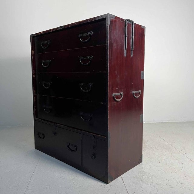 Meiji Era Tansu Sendai Isho-Dansu Chest, Japan, Late 19th Century For Sale - Image 13 of 17