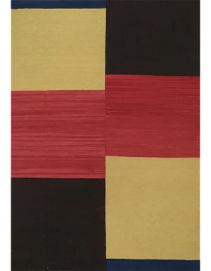 Handwoven Flatweave Scandinavian Style Persian Kilim Area Rug 4’5″ X 6’3″