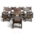 Gothic Chairs in Oak and Studded Leather, Set of 8 For Sale - Image 14 of 14