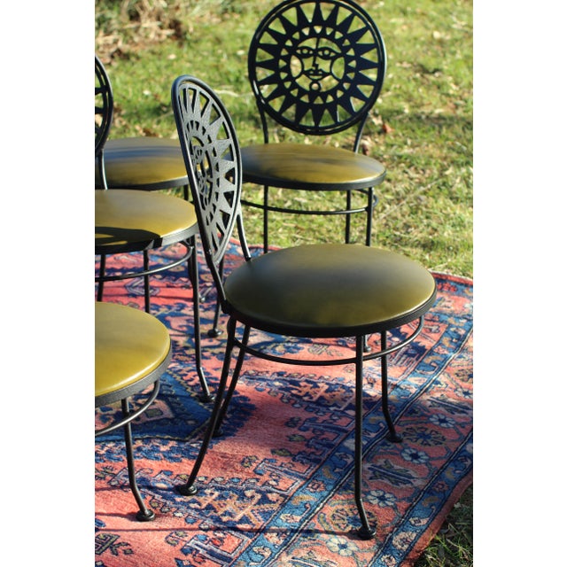 1960s Pair of Arthur Umanoff Attributed Sun Face Chairs For Sale - Image 11 of 12