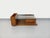 Vintage modernist rectangular coffee table from the 1970s, beautiful design in wood, chrome metal, and smoked glass, with...
