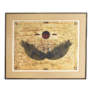“La Chambre D'Elizabeth” Abstract Etching by Georges Dussau For Sale