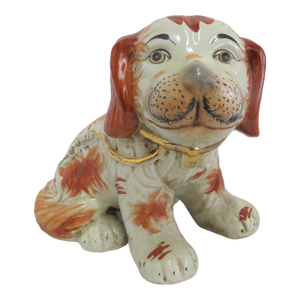 Large Staffordshire King Charles Style Spaniel Dog Figurine