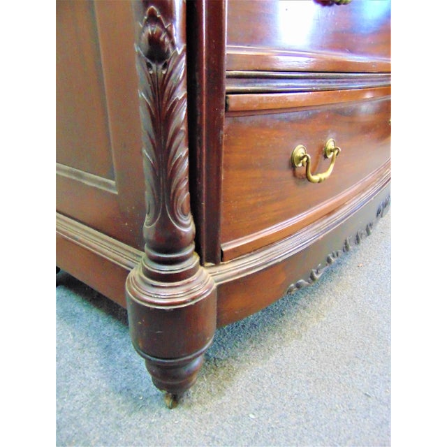 Regency Style Carved Mahogany Commode For Sale In Philadelphia - Image 6 of 11