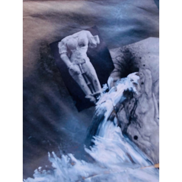 Contemporary Contemporary Abstract Figurative Mixed-Media Acrylic Collage For Sale - Image 3 of 3