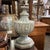 Light Grey Carved Wood Lamp For Sale In Atlanta - Image 6 of 9