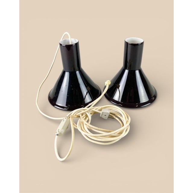 1960s Mini P&T Lamps from Holmegaard, Denmark, 1960s-1970s, Set of 2 For Sale - Image 5 of 5