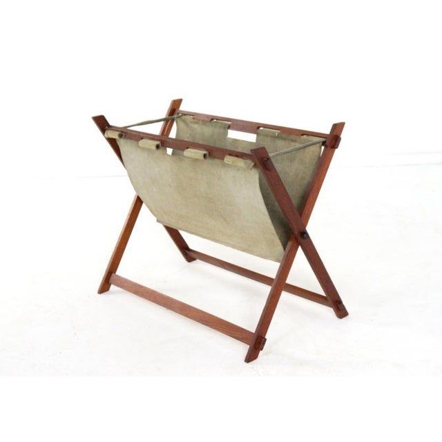 Vintage Folding Magazine Rack For Sale - Image 3 of 14