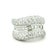 Italian 18k White Gold Diamond Crossover Ring, 3.74 Carats, Size 5.75 For Sale - Image 9 of 13