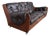 Vintage Saddleback Brown Leather Three-Seater Sofa from G Plan For Sale