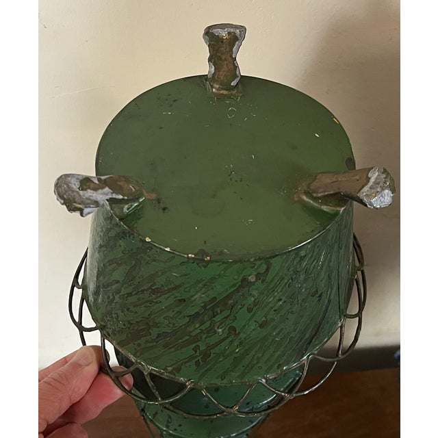 Antique 19th Century French Tole Graduated Seven Tiered Tulipiere Flower Frog Centerpiece For Sale - Image 12 of 12