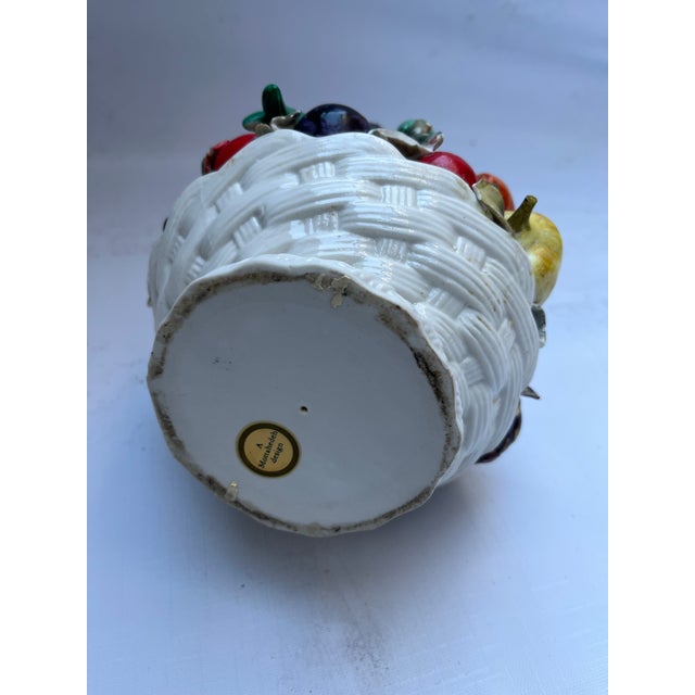 Green Porcelain Vegetable Basket For Sale - Image 8 of 10