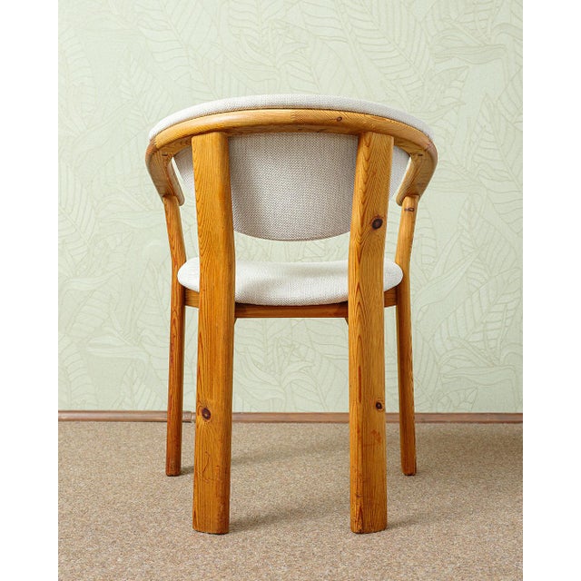 1980s Vintage Dining Chairs in Pine, 1980s, Set of 4 For Sale - Image 5 of 9