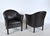 Black Leather Model MH80 Queen Chairs by Lars Kalmar for Mogens Hansen, Denmark, 1970s, Set of 2 For Sale - Image 8 of 18